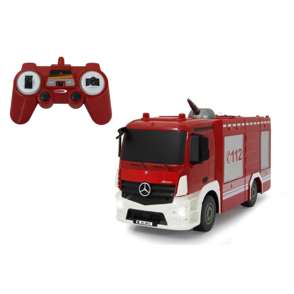 Mașină pompier cu telecomandă - Mercedes-Benz Antos - 1:26 - Jamara