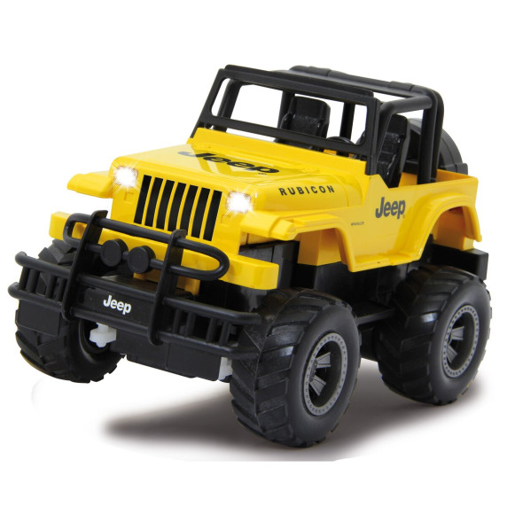 Mașină cu telecomandă - Jeep Wrangler Rubicon 1:18 - galben - Jamara