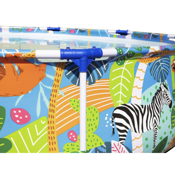 Piscină cu cadrul metalic - 305x66 cm - BESTWAY 56985 - Safari 