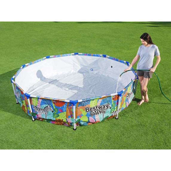 Piscină cu cadrul metalic - 305x66 cm - BESTWAY 56985 - Safari 