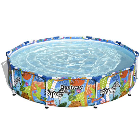 Piscină cu cadrul metalic - 305x66 cm - BESTWAY 56985 - Safari 
