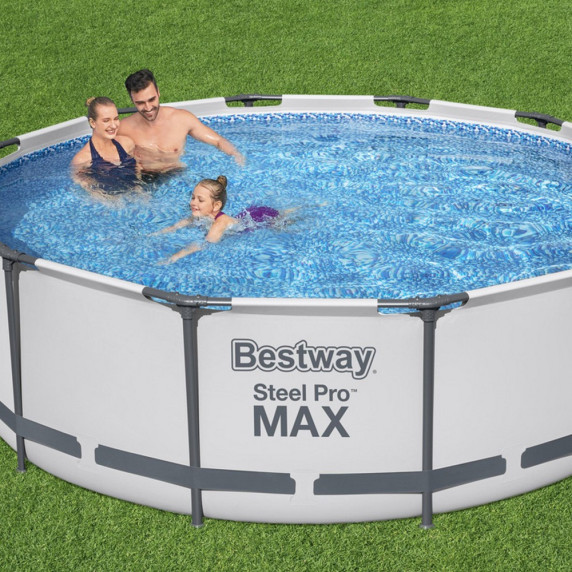 Piscină cu filtru - 366x100 cm - BESTWAY 56418 Steel Pro Max 