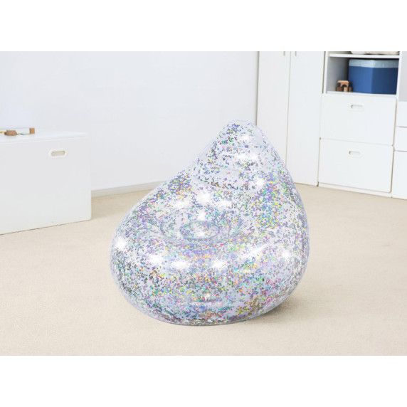 Felfújható fotel csillogós 60x82 cm BESTWAY 75105 Glitter Dream