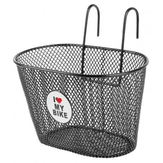 Coș bicicletă - I LOVE MY BIKE - negru