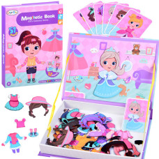 Puzzle magnetic în formă de carte – 51 piese - îmbrăcăminte - Inlea4Fun MAGNETIC BOOK - 