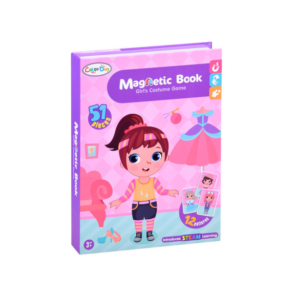 Mágneses készségfejlesztő játék Inlea4Fun MAGNETIC BOOK