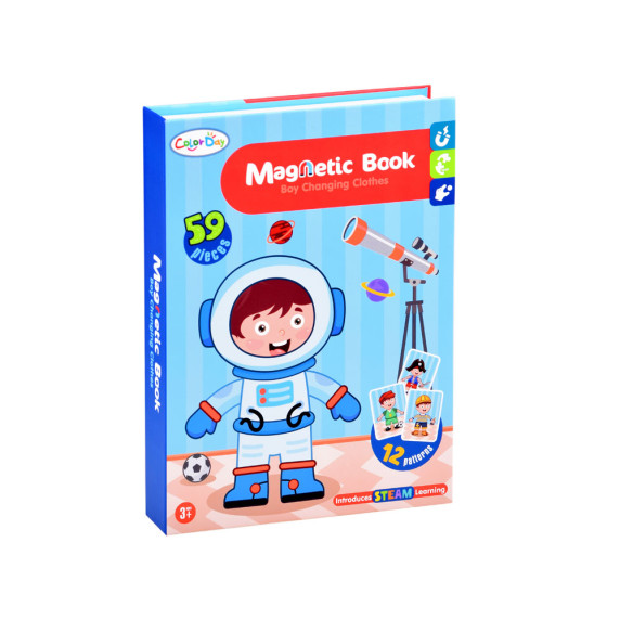 Mágneses készségfejlesztő játék Inlea4Fun MAGNETIC BOOK 