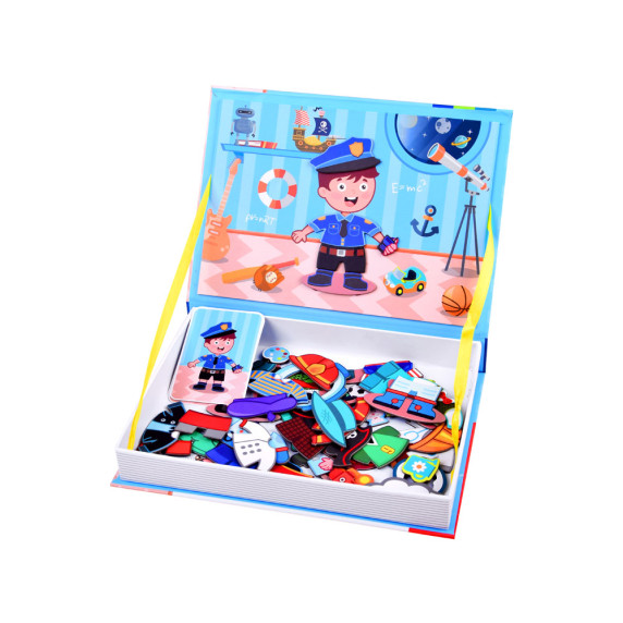 Mágneses készségfejlesztő játék Inlea4Fun MAGNETIC BOOK 