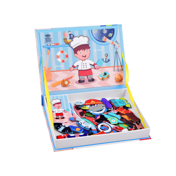 Mágneses készségfejlesztő játék Inlea4Fun MAGNETIC BOOK 
