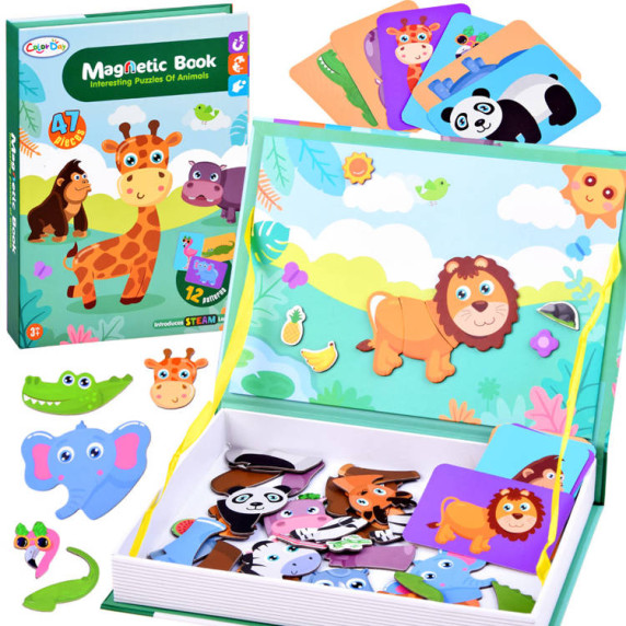 Mágneses készségfejlesztő játék Inlea4Fun MAGNETIC BOOK