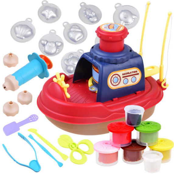 Set de pescuit cu plastelină - Inlea4Fun FISHING BOAT