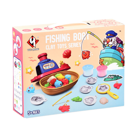 Set de pescuit cu plastelină - Inlea4Fun FISHING BOAT