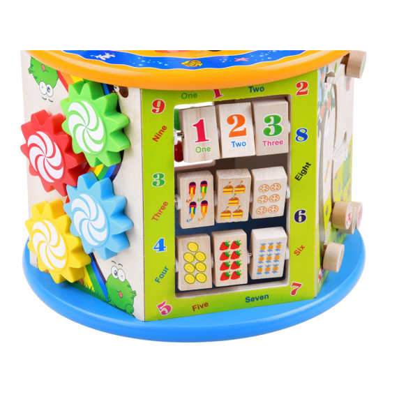 Edukačná kocka s labyrintom 8 v 1 Woodentoy