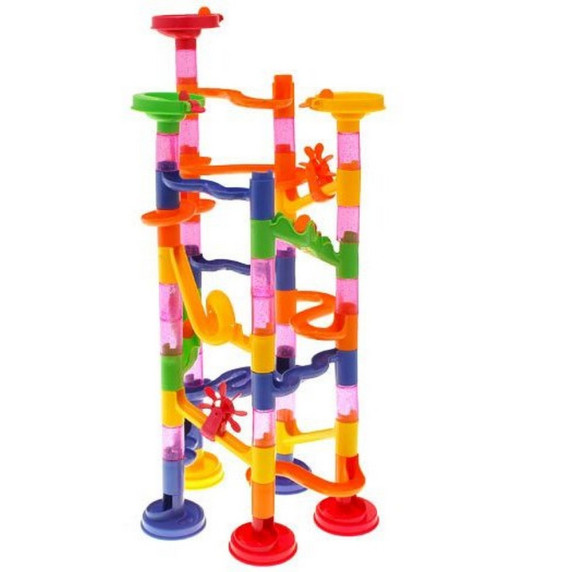 Műanyag golyópálya 74 darabos MARBLE RACE 