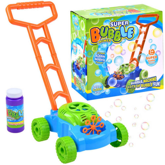 Buborékfújó fűnyíró Inlea4Fun BUBBLE MOWER - Kék/zöld