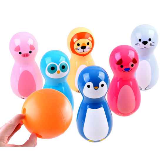 Állatkás bowling teke készlet Inlea4Fun BOWLING PLAY SET