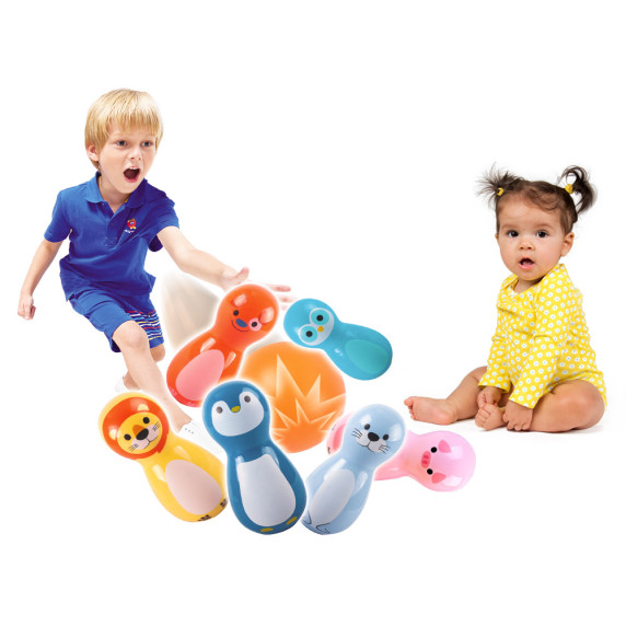 Állatkás bowling teke készlet Inlea4Fun BOWLING PLAY SET