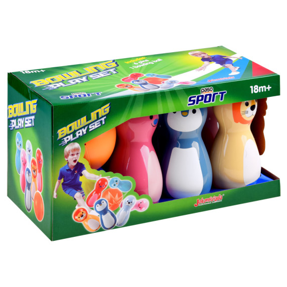 Állatkás bowling teke készlet Inlea4Fun BOWLING PLAY SET
