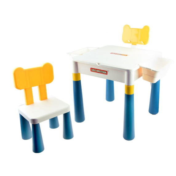 Gyerekasztal székkel 2az1-ben Inlea4Fun BLOCKS DESK