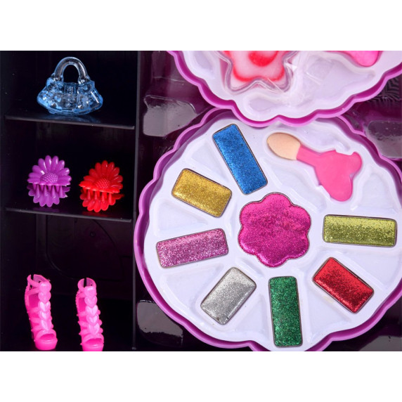 Šatníková skriňa s bábikou a doplnkami Inlea4Fun BEAUTY
