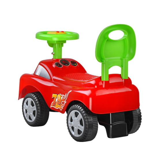 Lábbal hajtós kisautó Inlea4Fun DREAMCAR- piros/zöld