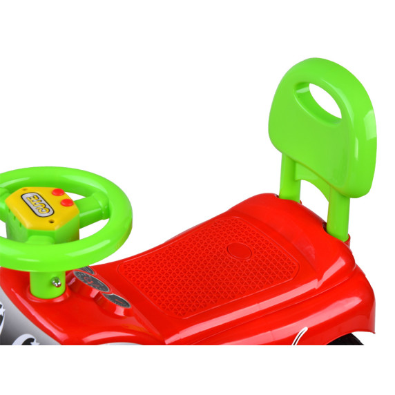 Lábbal hajtós kisautó Inlea4Fun DREAMCAR- piros/zöld