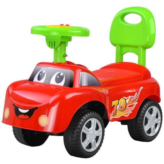 Lábbal hajtós kisautó Inlea4Fun DREAMCAR- piros/zöld