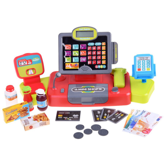 Játék pénztárgép mérleggel és vonalkód leolvasóval Inlea4Fun HAPPY CASHIER