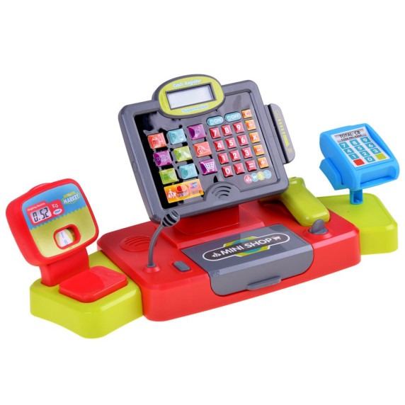 Játék pénztárgép mérleggel és vonalkód leolvasóval Inlea4Fun HAPPY CASHIER