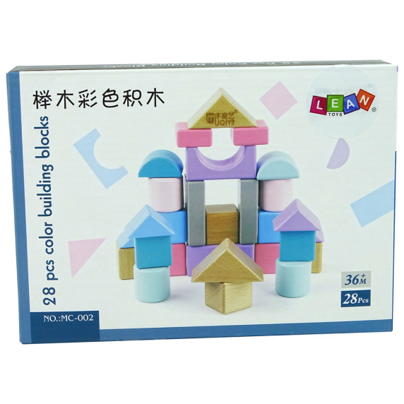Cuburi de lemn - Inlea4Fun INTELLECTUEL BUILDING BLOCKS