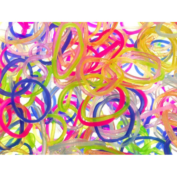 Set pentru confecționarea brățărilor - 600 buc - Inlea4fun Loom Band 