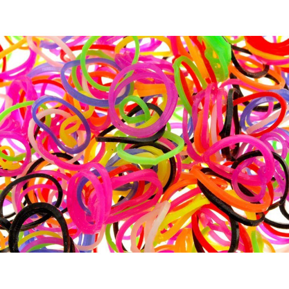 Set pentru confecționarea brățărilor - 400 buc - Inlea4fun Loom Band 