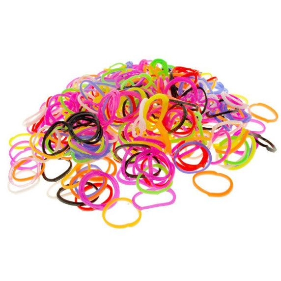 Set pentru confecționarea brățărilor - 400 buc - Inlea4fun Loom Band 