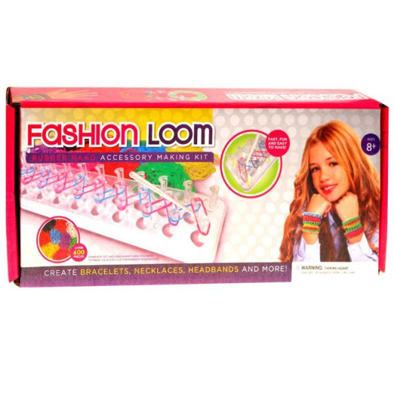 Set pentru confecționarea brățărilor - 400 buc - Inlea4fun Loom Band 
