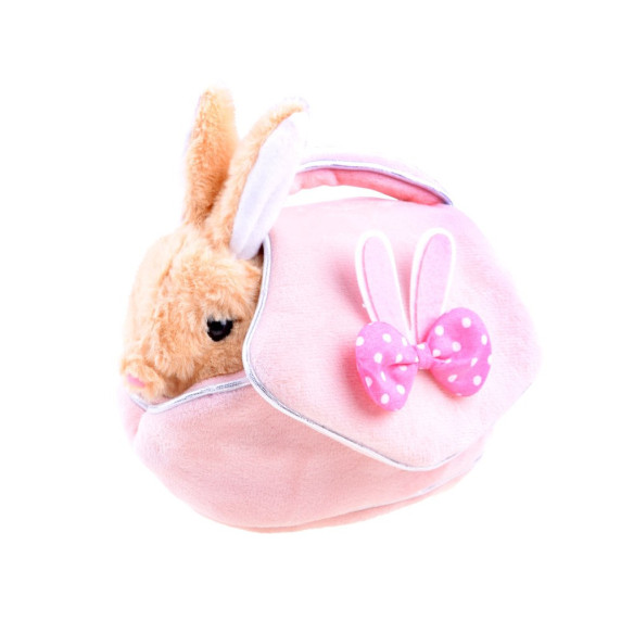 Interaktív nyuszi táskával Inlea4Fun NORA PET BABY