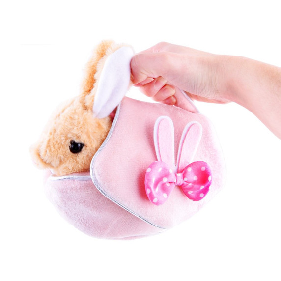 Interaktív nyuszi táskával Inlea4Fun NORA PET BABY