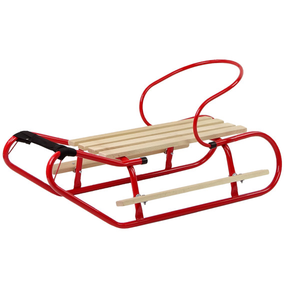 Sanie din metal - 83 cm - LEAN SPORT - roșu