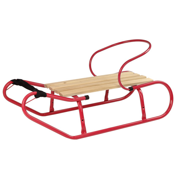 Sanie din metal - 83 cm - LEAN SPORT - roșu