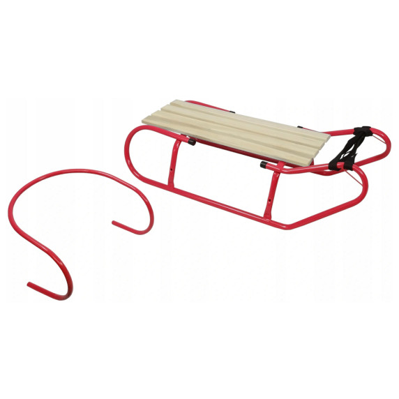 Sanie din metal - 83 cm - LEAN SPORT - roșu