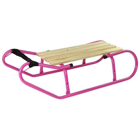 Fém szánkó 83 cm LEAN SPORT - Rózsaszín