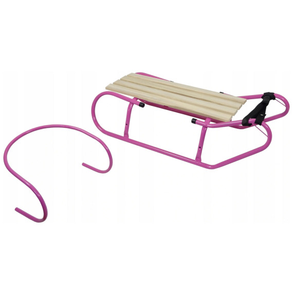 Fém szánkó 83 cm LEAN SPORT - Rózsaszín