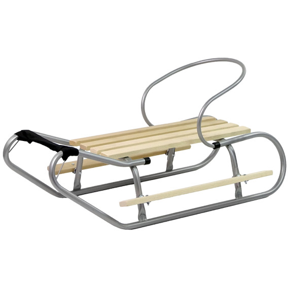 Fém szánkó 83 cm LEAN SPORT - Szürke