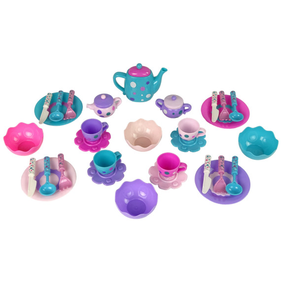  Set de ceai pentru copii  Inlea4Fun TEA PARTY SET - mov/albastru