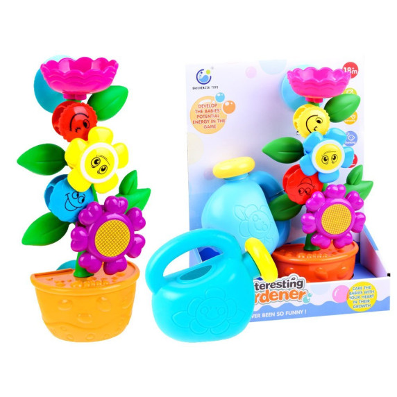 Hračka do kúpeľa Kvetina s kanvičkou Inlea4Fun INTERESTING GARDENER