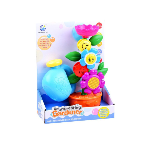Hračka do kúpeľa Kvetina s kanvičkou Inlea4Fun INTERESTING GARDENER