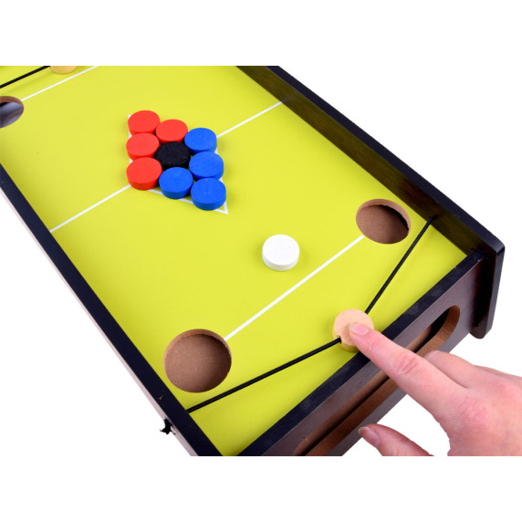 Stôl na mini biliard - vzdušný hokej Inlea4Fun BILLIARD GAME