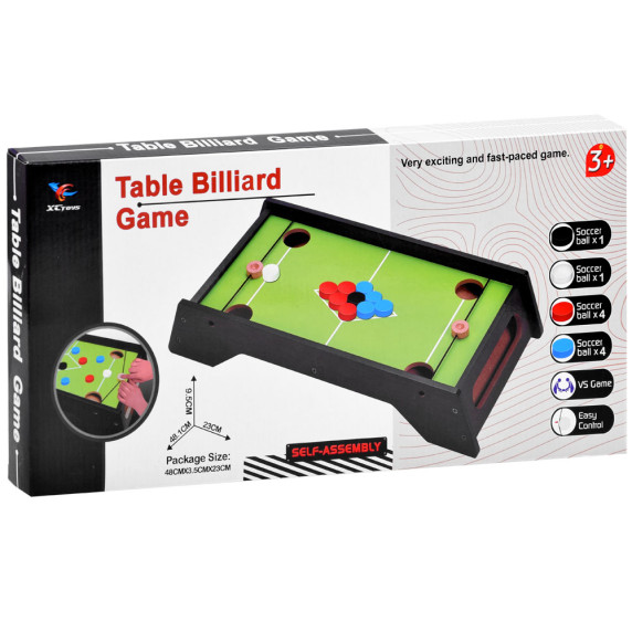 Stôl na mini biliard - vzdušný hokej Inlea4Fun BILLIARD GAME