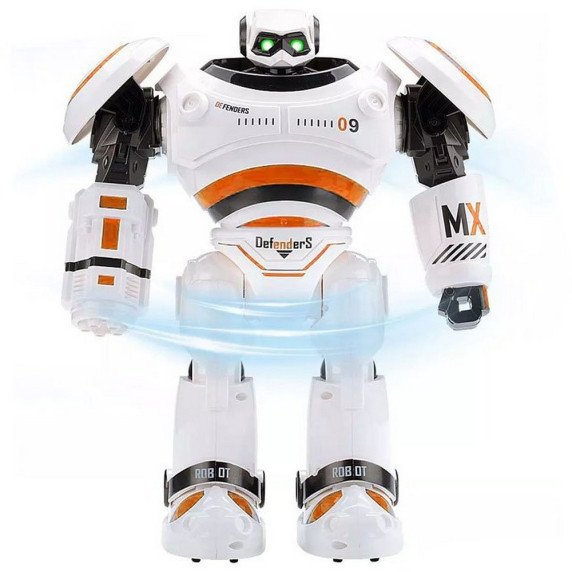 Távirányítós harci robot 33 cm Inlea4Fun RC DefenderS Robot - oranžový