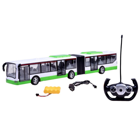 Autobus na diaľkové ovládanie Inlea4Fun RC BUS-G - zelený