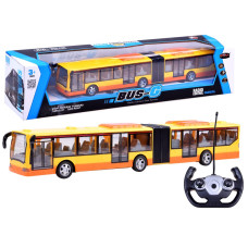 Autobuz cu telecomandă - Inlea4Fun RC BUS-G  - galben - 